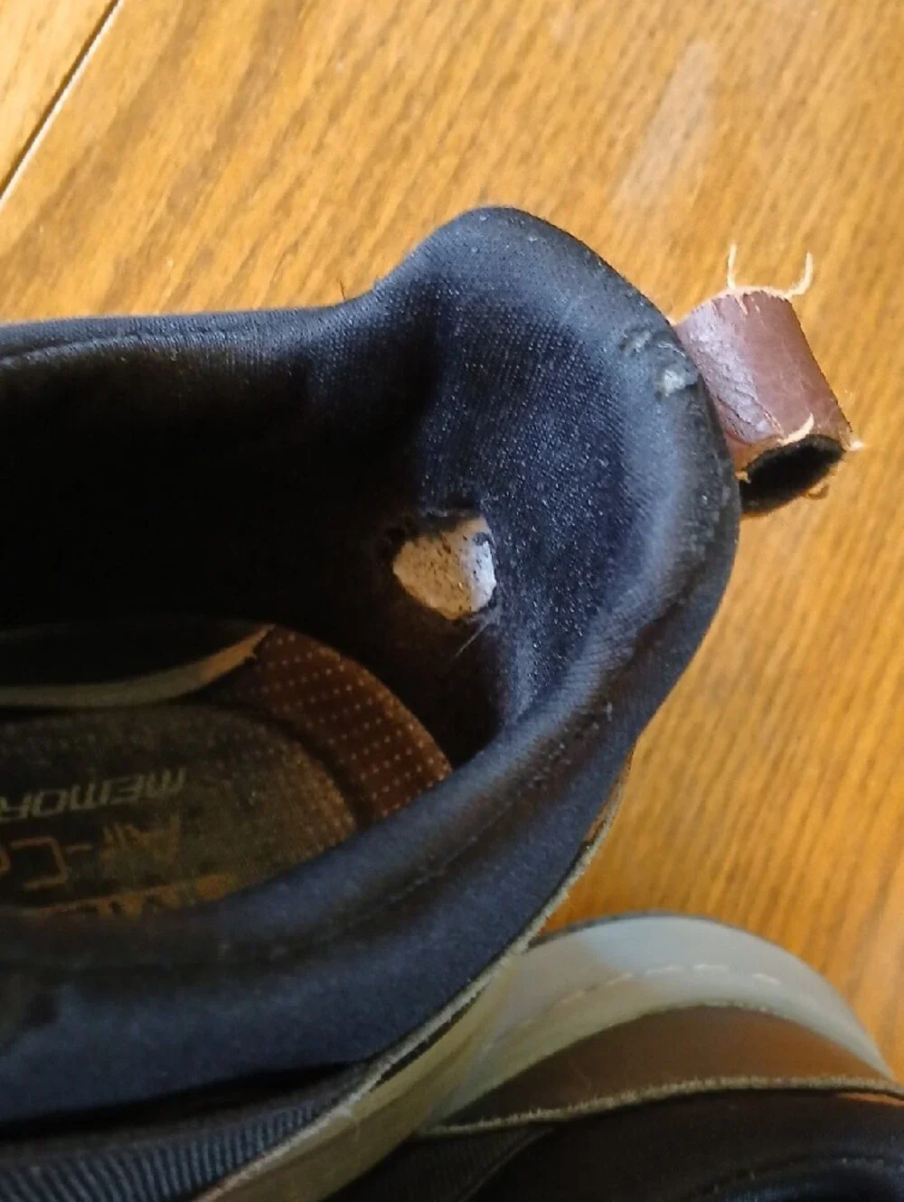 Skechers Black Wide Fit Air-Cooled Memory Foam Slip-On Loafer